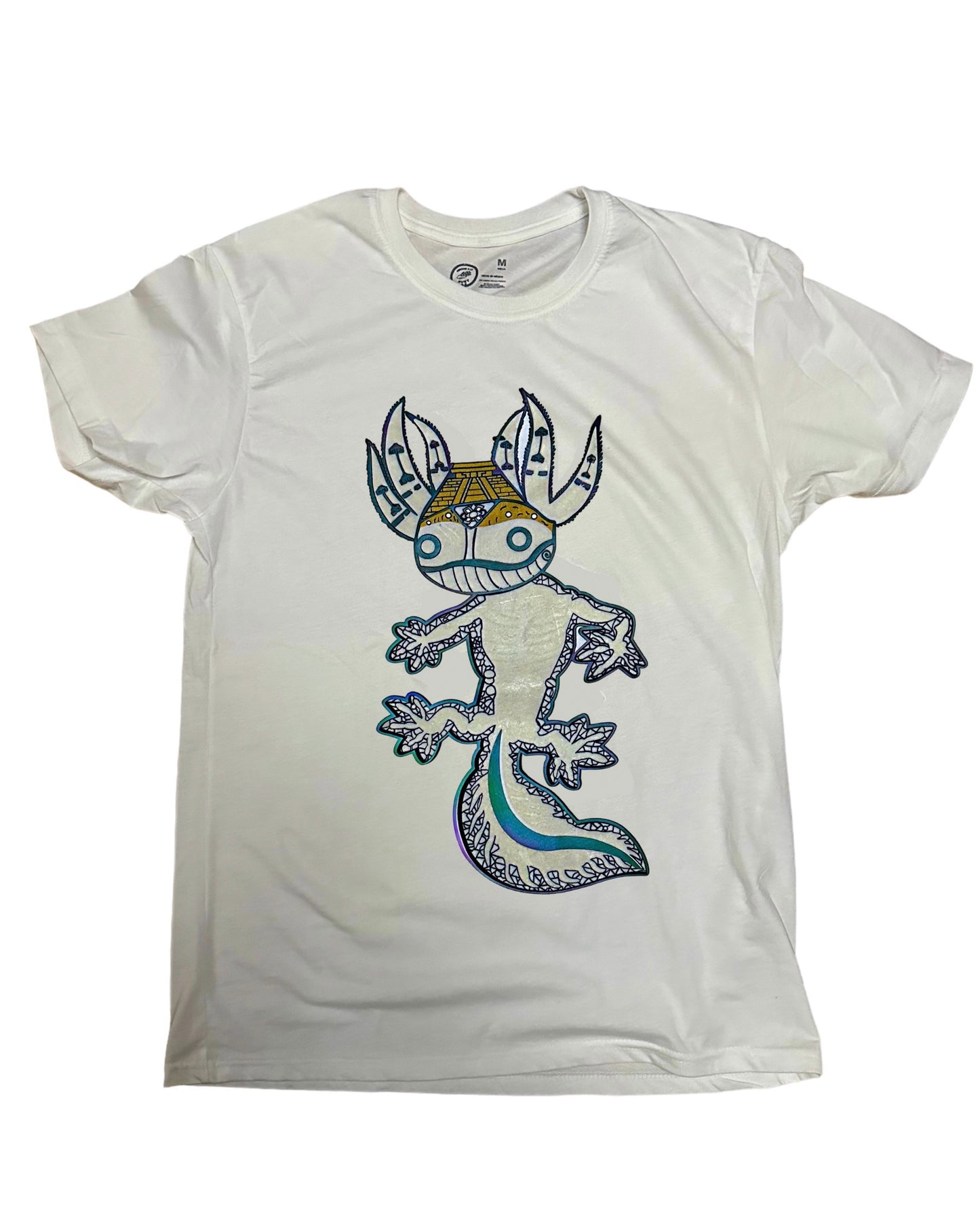 Playera Ajolote Blanca - 4 Efectos en 1