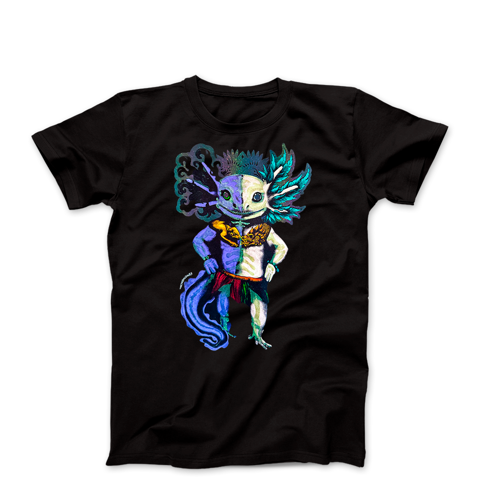 Playera Axolote Dualidad – El amanecer del Quinto Sol- 5 Efectos en 1