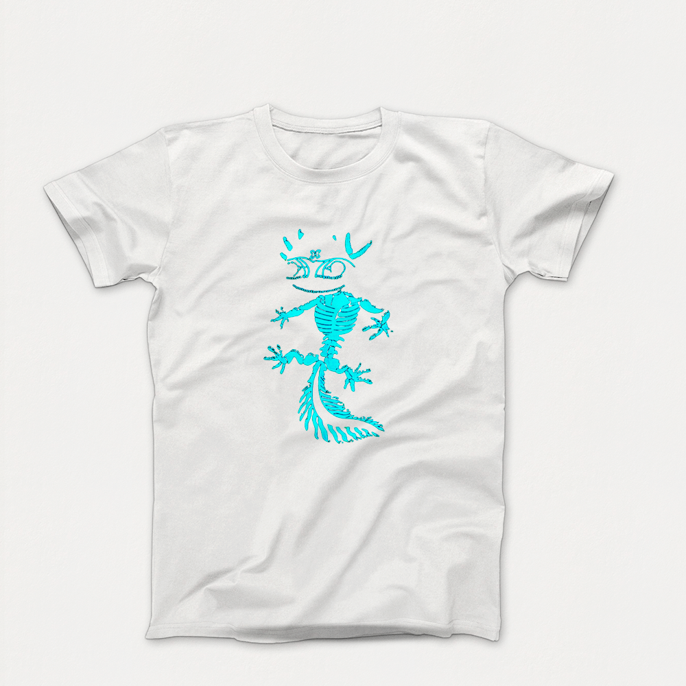 Playera Ajolote Blanca - 4 Efectos en 1