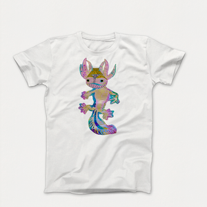 Playera Ajolote Blanca - 4 Efectos en 1 efecto 3