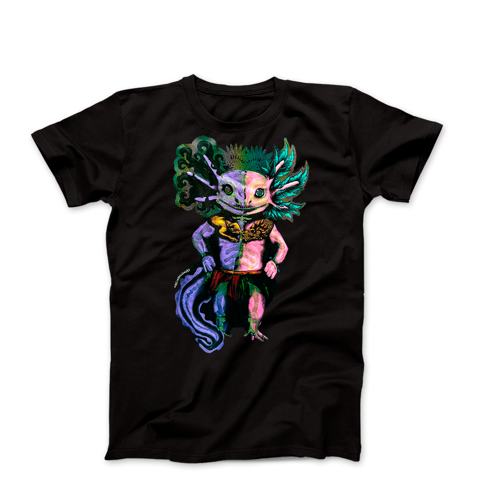 Playera Axolote Dualidad – El amanecer del Quinto Sol- 5 Efectos en 1