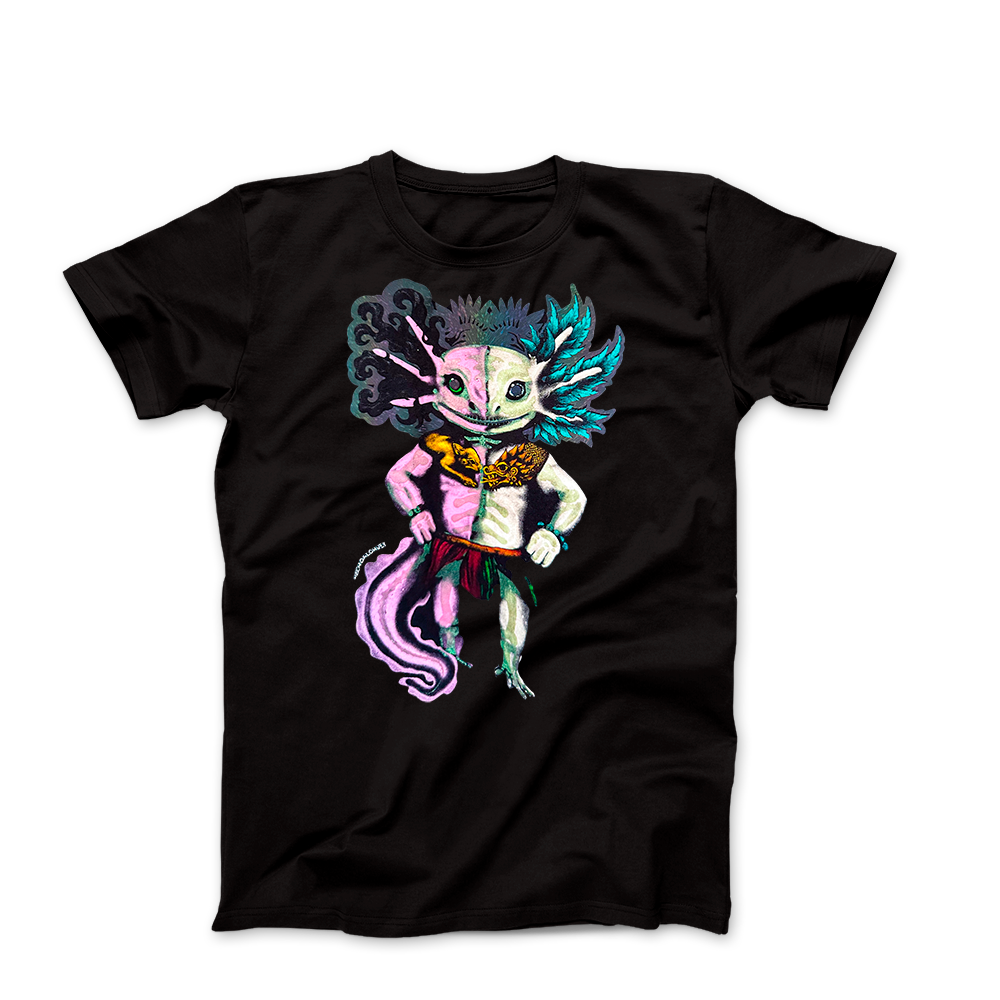 Playera Axolote Dualidad – El amanecer del Quinto Sol- 5 Efectos en 1