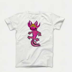 Playera Ajolote Blanca - 4 Efectos en 1 efecto 2