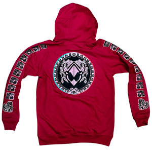 Sudadera Rosa Xiuhcóatl efecto 3